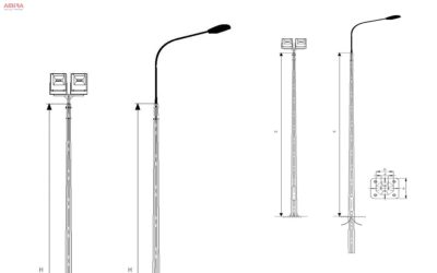 Brackets for installation of console lighting fixtures